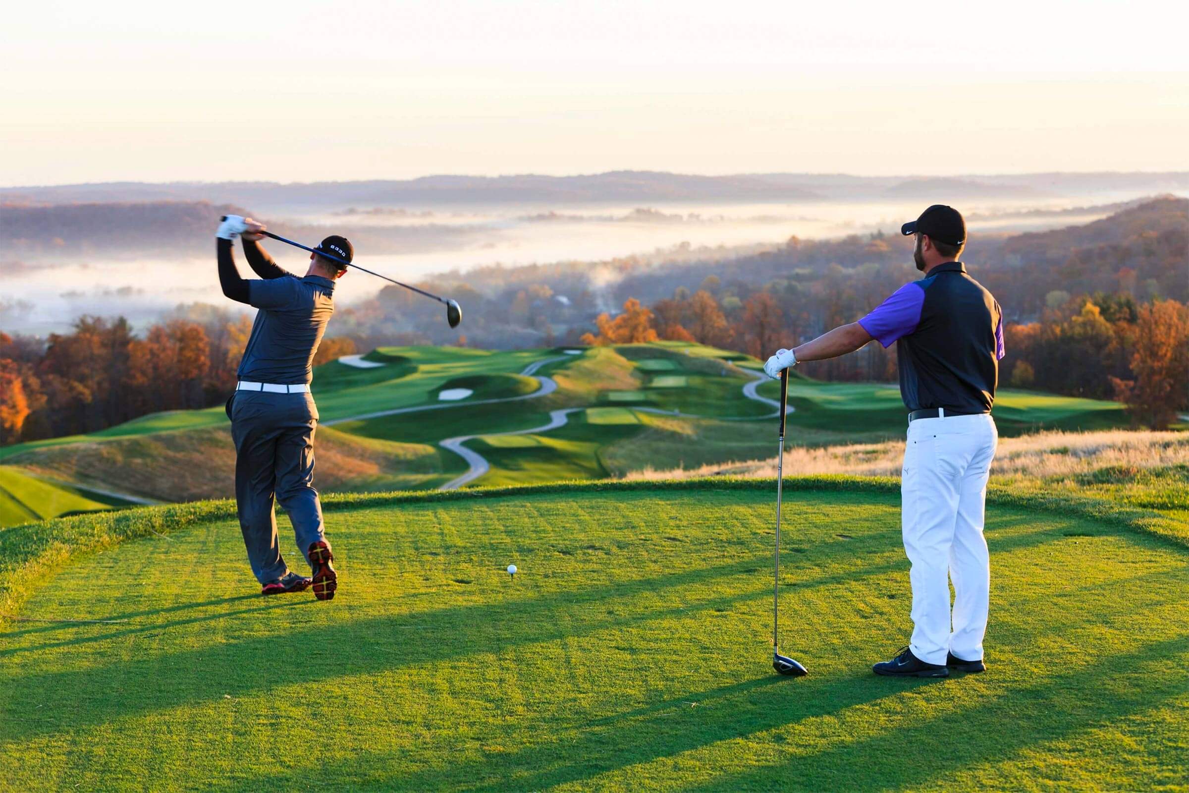 Friends Golfing