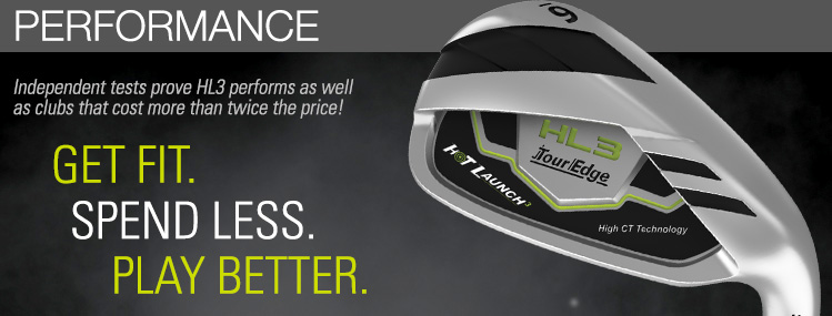 tour edge Hot Launch HL3 Irons performance banner