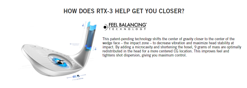 Feel balancing graphic - Cleveland RTX 3 Wedge