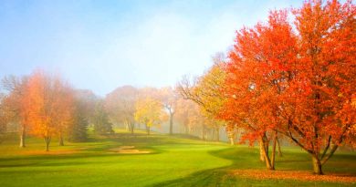 fall golf course image