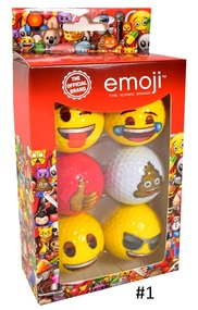 Emoji Golf Balls 6-Ball Pack