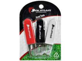 Orlimar Golf- Divot Tool 3 Pack Red/Black/White Stainless Steel