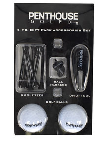 Penthouse Golf- 4 Piece Gift Pack Accessories Set