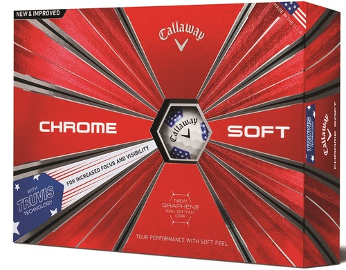 Callaway Chrome Soft Truvis Stars and Stripes Golf Balls