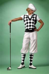 Womens black and white golf outfit