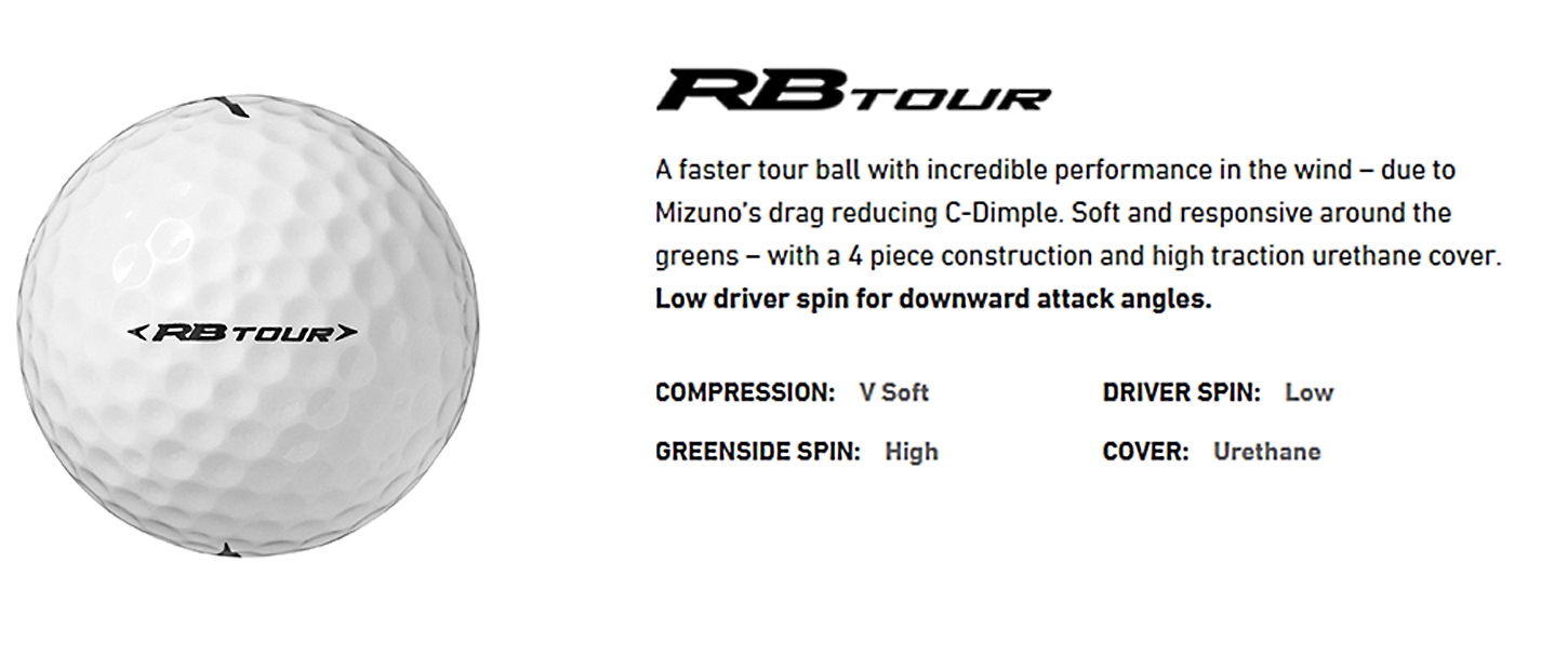 Mizuno RB Tour Golf Balls stats image