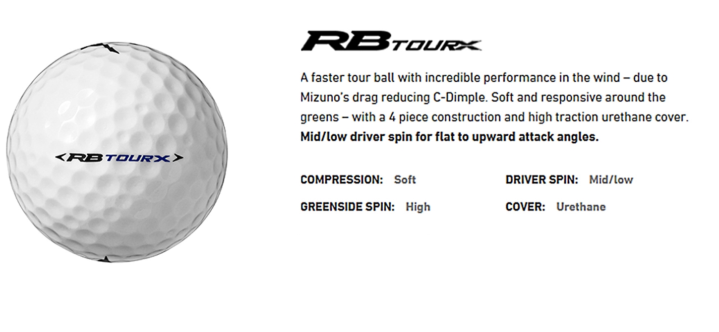 mizuno rb tour x golf balls