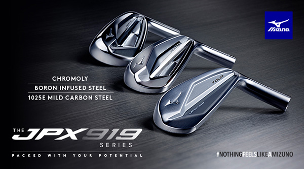 Mizuno JPX919 irons product banner RBG