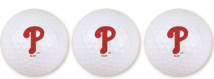 Team Effort Golf MLB 3-Ball Sleeve - Philadelphia Phillies