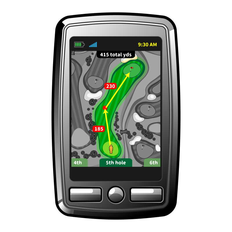 golf gps unit with screen