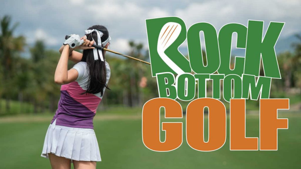 rock bottom golf banner