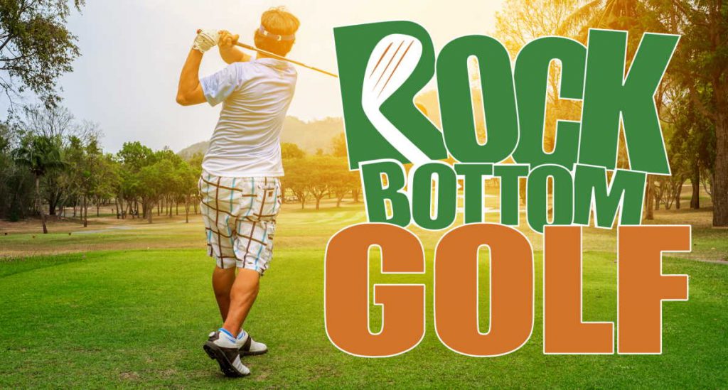 Rock Bottom Golf banner for shorts blog