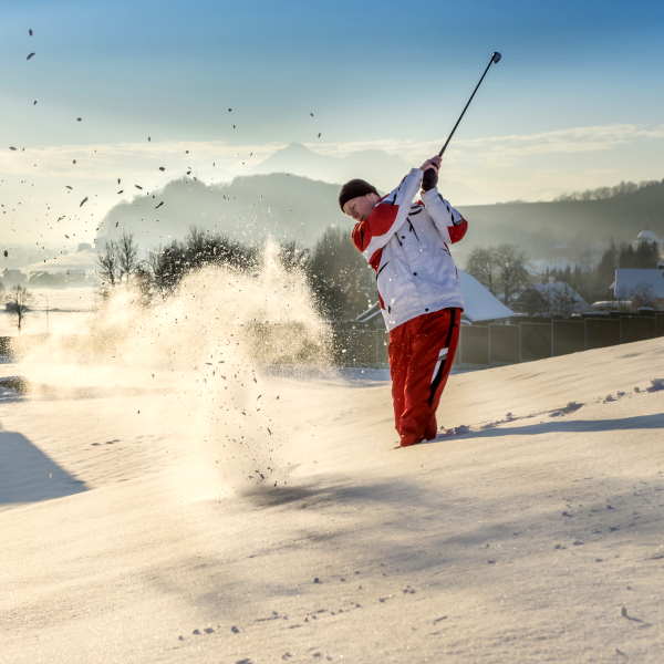 winter golf practice image 1