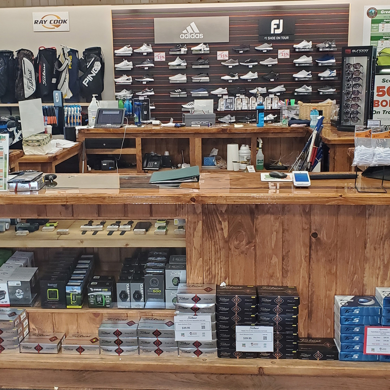 Rock Bottom Golf pro shop at Morgan's Crossing