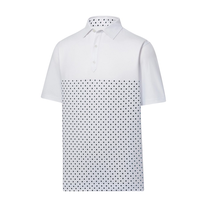 FootJoy Golf Engineered Foulard Lisle Self Collar Polo Shirt