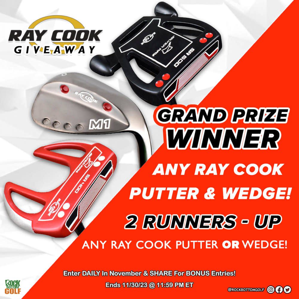 Rock Bottom Golf's Ray Cook Golf Gear Giveaway! Enter Today!