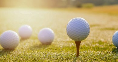 golf balls on a tee - best golf balls for beginners - blog post feature image
