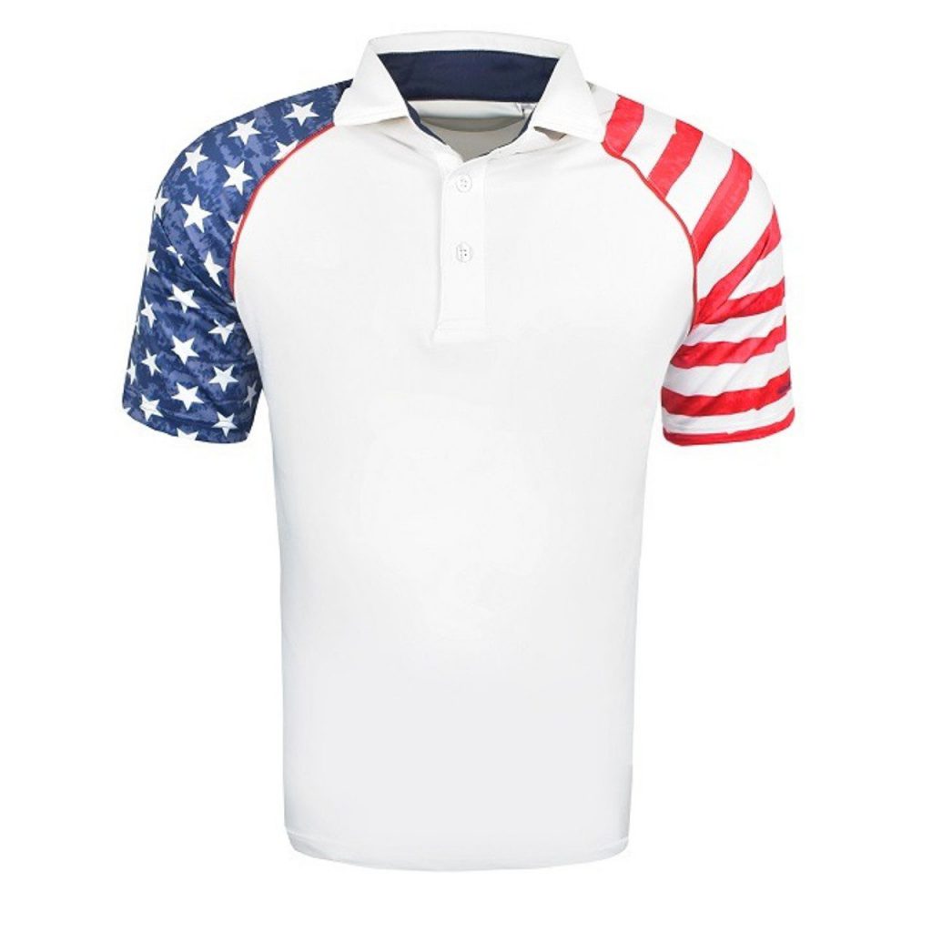 Snake Eyes Golf USA Print Polo image