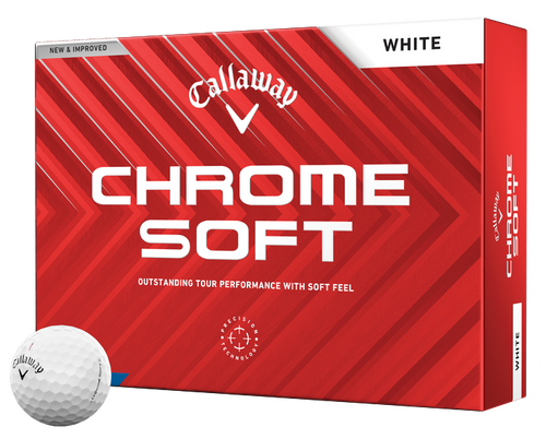 Callaway Chrome Soft Golf Balls box and ball image