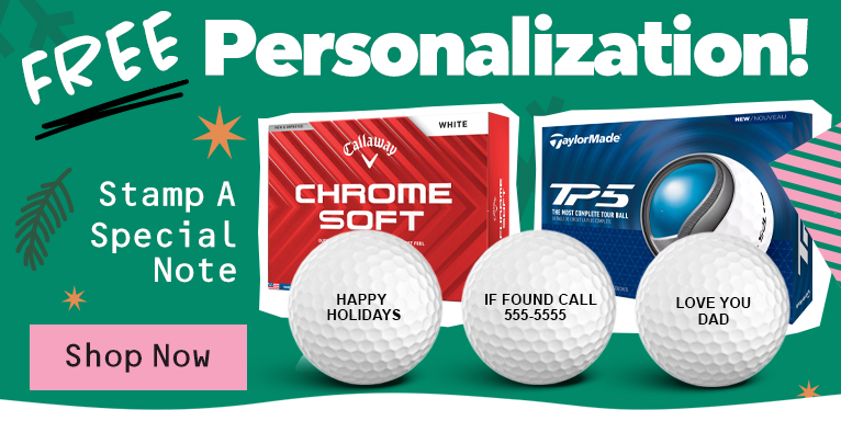 Free golf  ball personalization promo image
