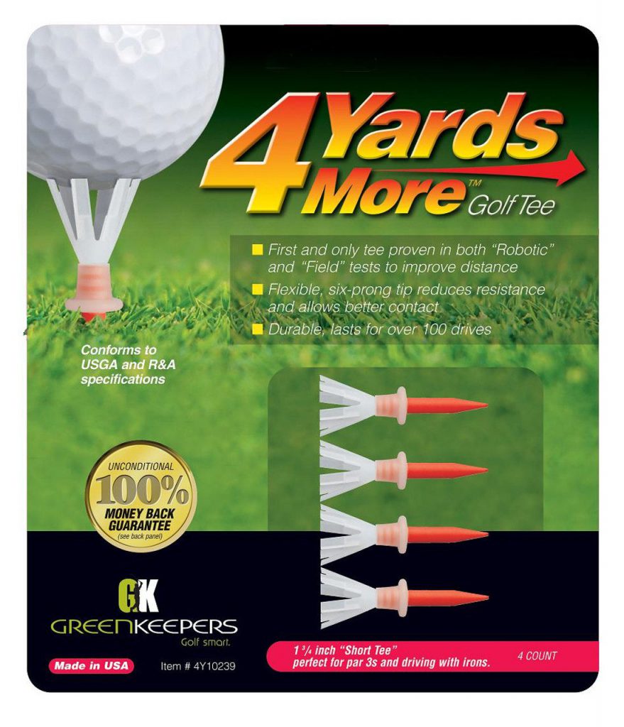 4 Yards More Golf Plastic Tees product image