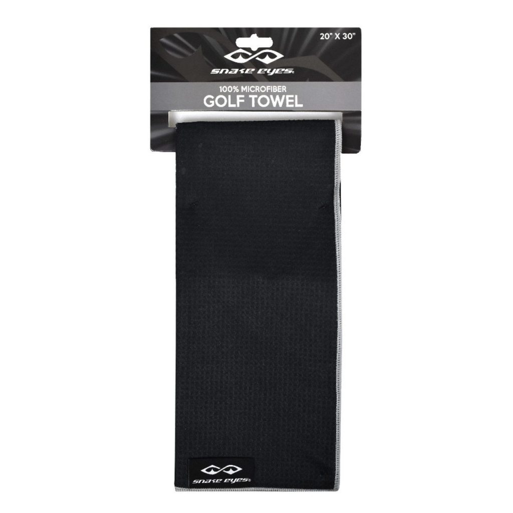 Snake Eyes Golf Microfiber Waffle Towel Black w/ Ray Cook Brush product image