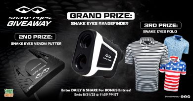 August 2025 Snake Eyes Golf Gear Giveaway! Enter Today! August 2025 Snake Eyes Golf Gear Giveaway! Enter Today!