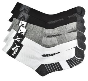 Puma 3-Pack 1/2 Terry Crew Socks