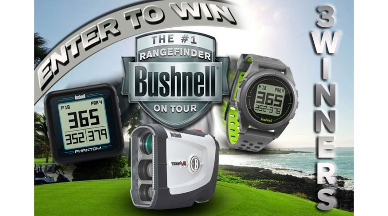win a free bushnell range finder banner