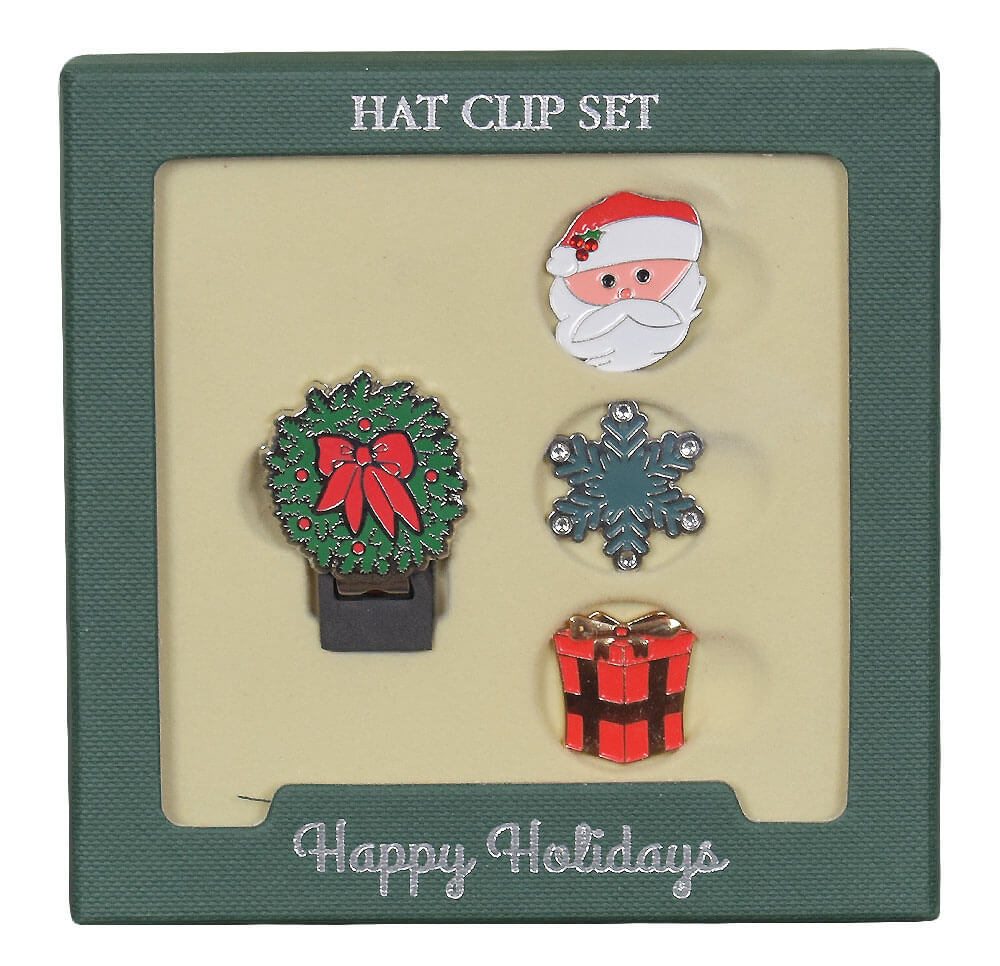Ahead Golf- Holiday Crystal Hat Clip/Ball Marker Set