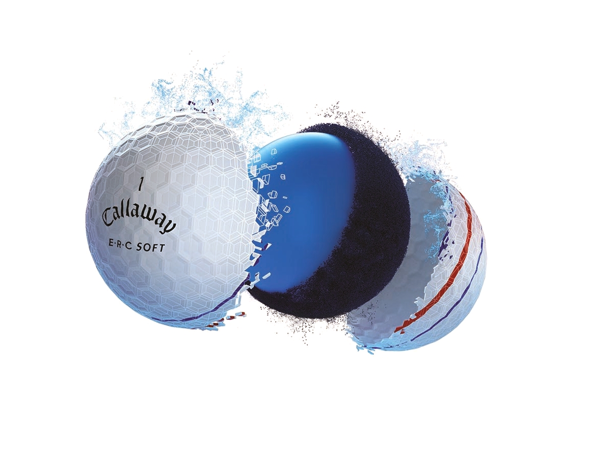 Callaway ERC Soft Golf Balls product tech image for feature section 2019