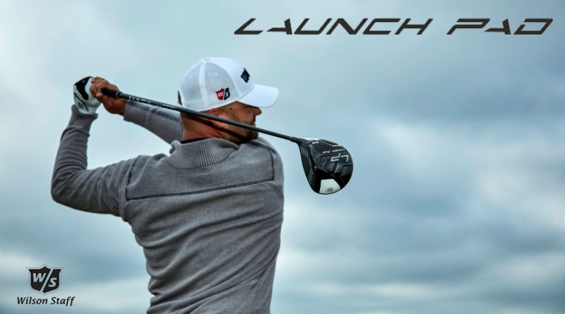Wilson Staff Launch Pad Driver lifestyle image for feature image placement hero with logos