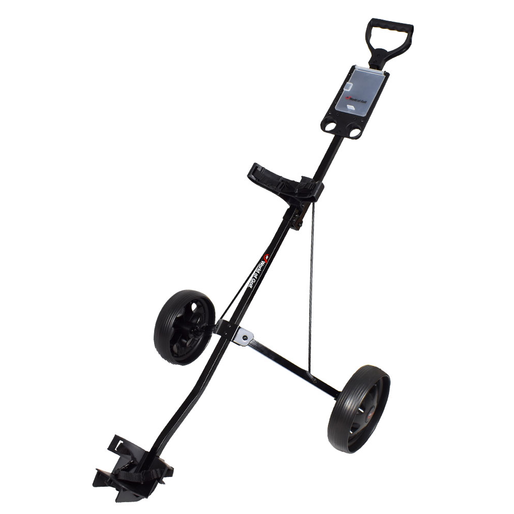Jef World of Golf- Deluxe Steel Push Cart