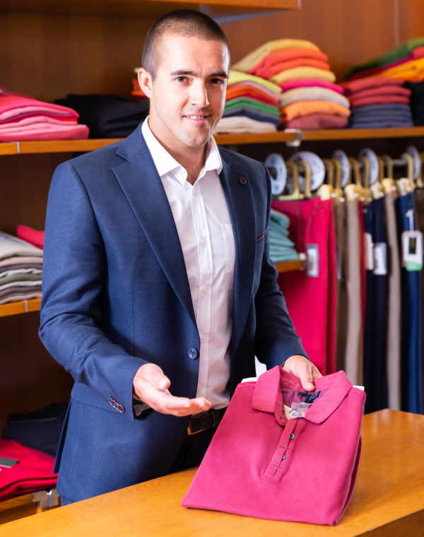 golf shirts at a store