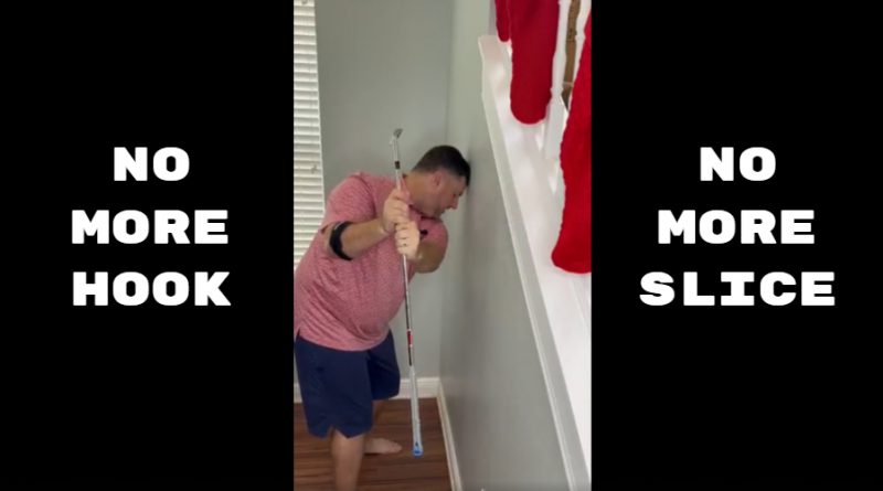 golf drill to fix slicing or hooking your golf ball - feature image with Andrew from Rock Bottom Golf