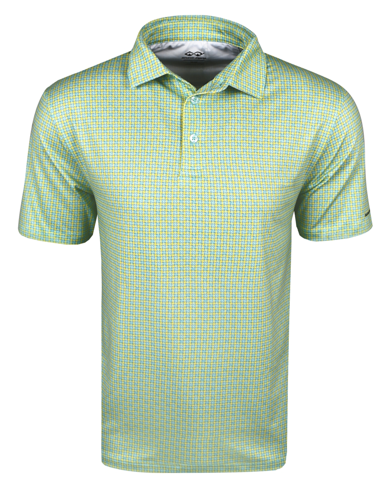 Snake Eyes Golf Geo Print Polo Shirt
