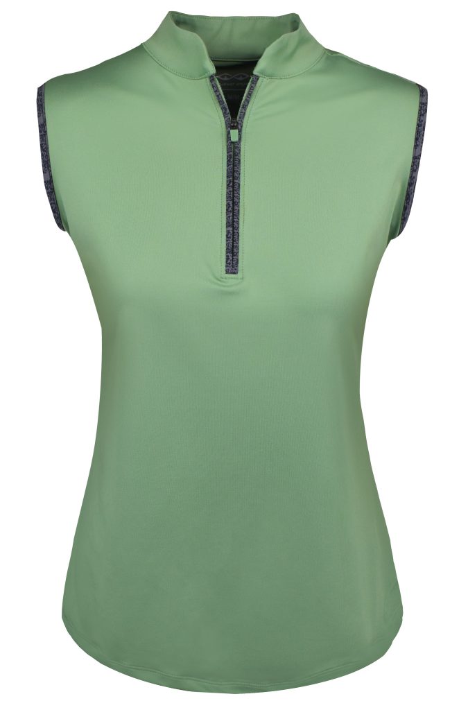 Snake Eyes Golf Ladies 1/4 Zip Sleeveless Mock Polo