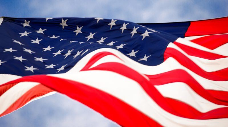 flag golfing on the 4th of July Independence Day 2023