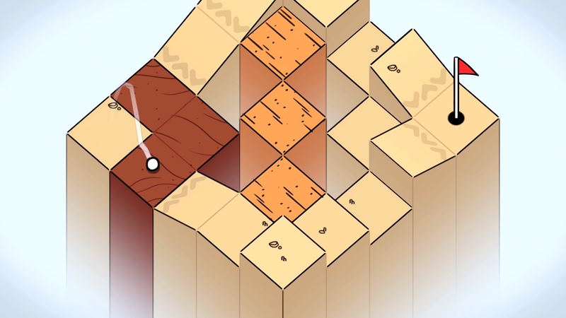 Golf Peaks puzzle golf game screen cap