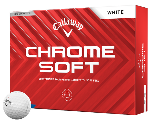 Callaway Chrome Soft Golf Balls box and ball image