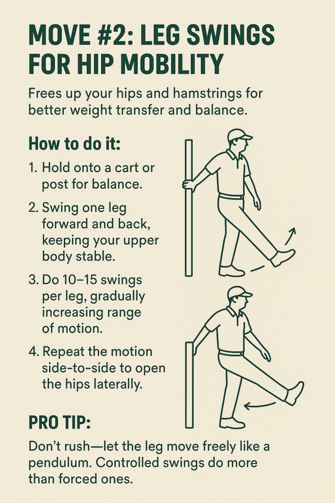 Leg Swings for Hip Mobility - infographic