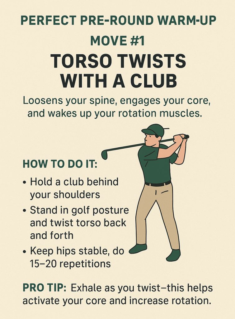 Torso Twists with a Club - infographic