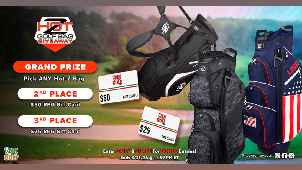 Hot-Z Golf Bag Giveaway March 2026