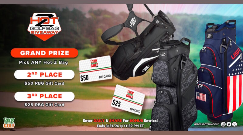 Enter To Win: Hot-Z Golf Bag March 2026 Giveaway Enter To Win: Hot-Z Golf Bag March 2026 Giveaway