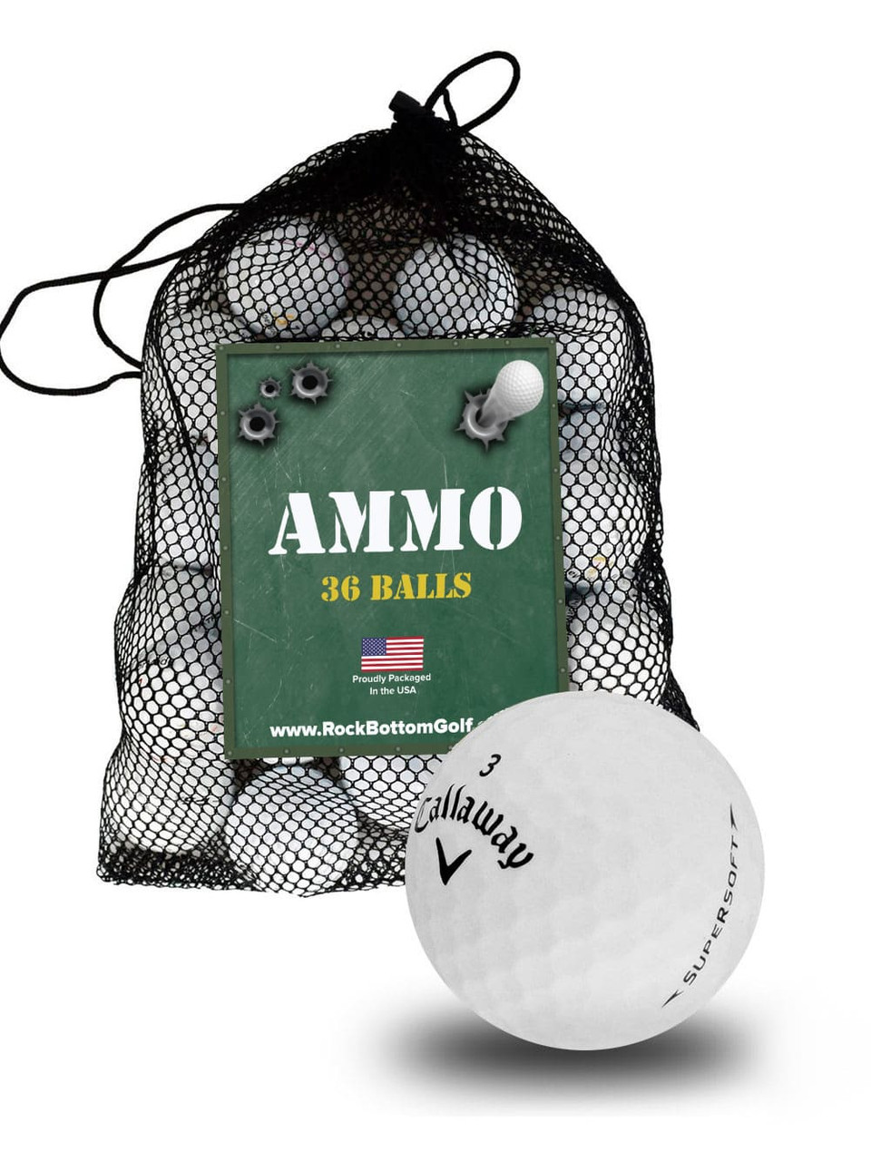 Callaway Assorted Surlyn Mixed Fair Recycled Used Golf Balls 36-ball pack
