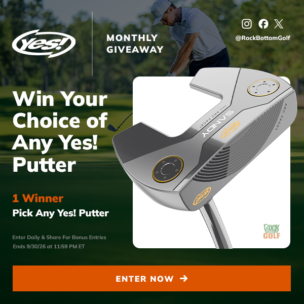 YES! Golf September 2026 Giveaway - content area image of the YES! Putter