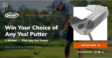YES! Golf August 2026 Giveaway YES! Golf August 2026 Giveaway
