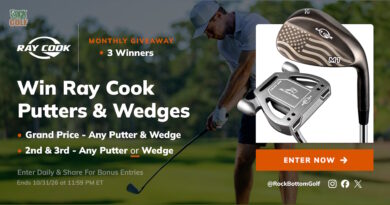 Ray Cook October 2026 Giveaway: Win Putters & Wedges